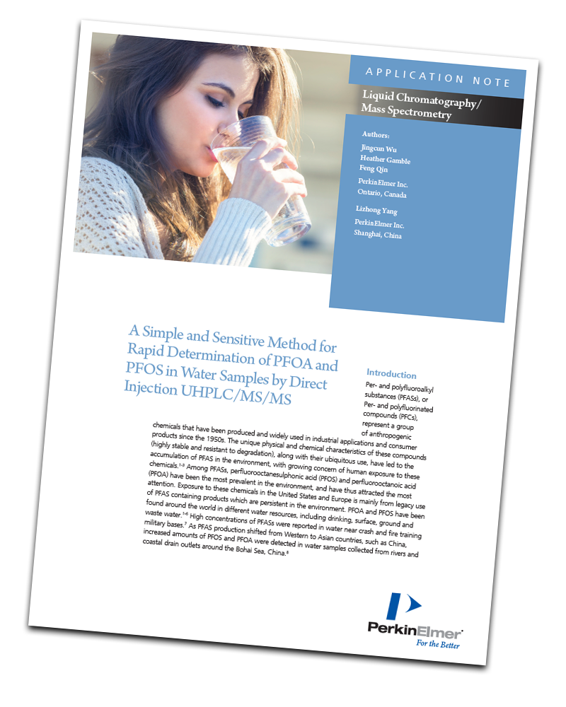 A Sensitive Method for the Rapid Determination of PFOA and PFOS in